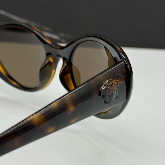 NEW VERSACE VE4455U 108/73 WOMEN CAT EYE SUNGLASSES VERSACE MOD 4455-U HAVANA - Picture 8 of 11